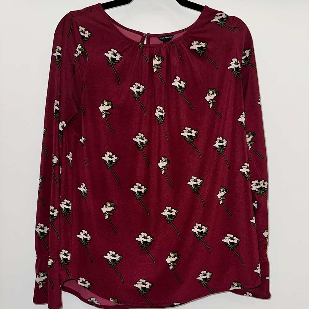 Long Sleeve Lightweight Floral Shirt